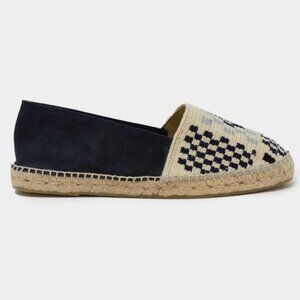 TODD SNYDER Guanabana Men’s Espadrilles In Blue Check Shoes Made in Spain NWOB